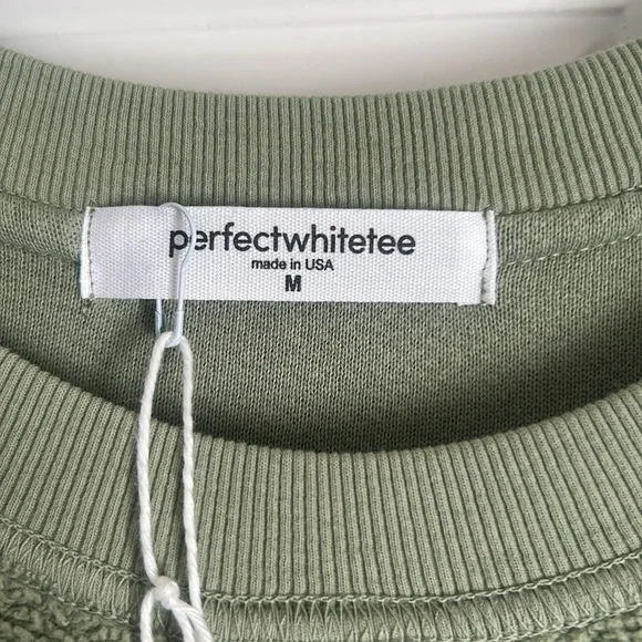 Ziggy sweatshirt. Inside out, cotton fleece bracelet sleeve shrunken crew. NWT. - Picture 3 of 7